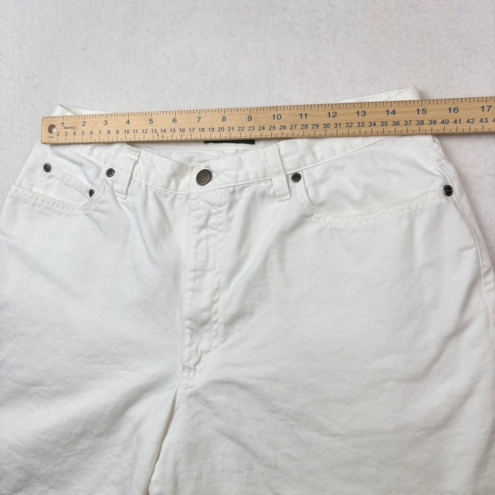 Eddie Bauer Denim Shorts Womens 12 High Rise Relaxed - Picture 6 of 8